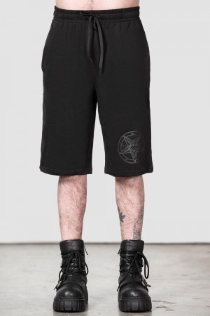 Killstar Breaking Point Longline Shorts Unterteile Damen Schwarz | QAT380945