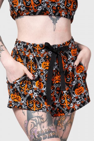 Killstar Dozing Shorts Unterteile Damen Schwarz | NZB203876