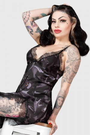 Killstar Midnight Ire Lounge Kleider Loungewear Damen Schwarz | WCX294678