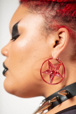 Killstar Seeing Red Earrings Schmuck Unisex Rot | QSW729453