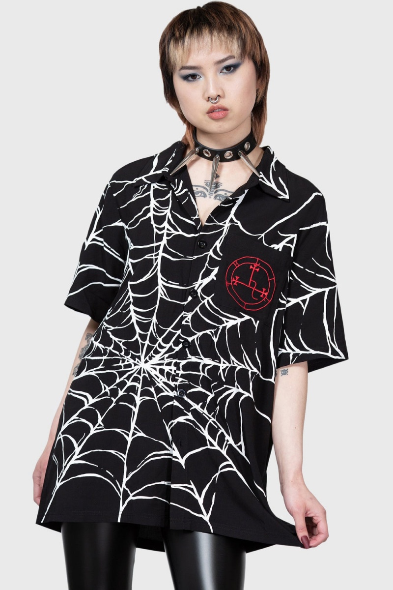 Killstar All Eternity Shirt Oberteile Damen Schwarz | XRN052483