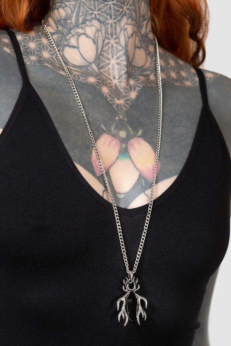 Killstar Astrella Necklace Schmuck Unisex Silber | RVH562430
