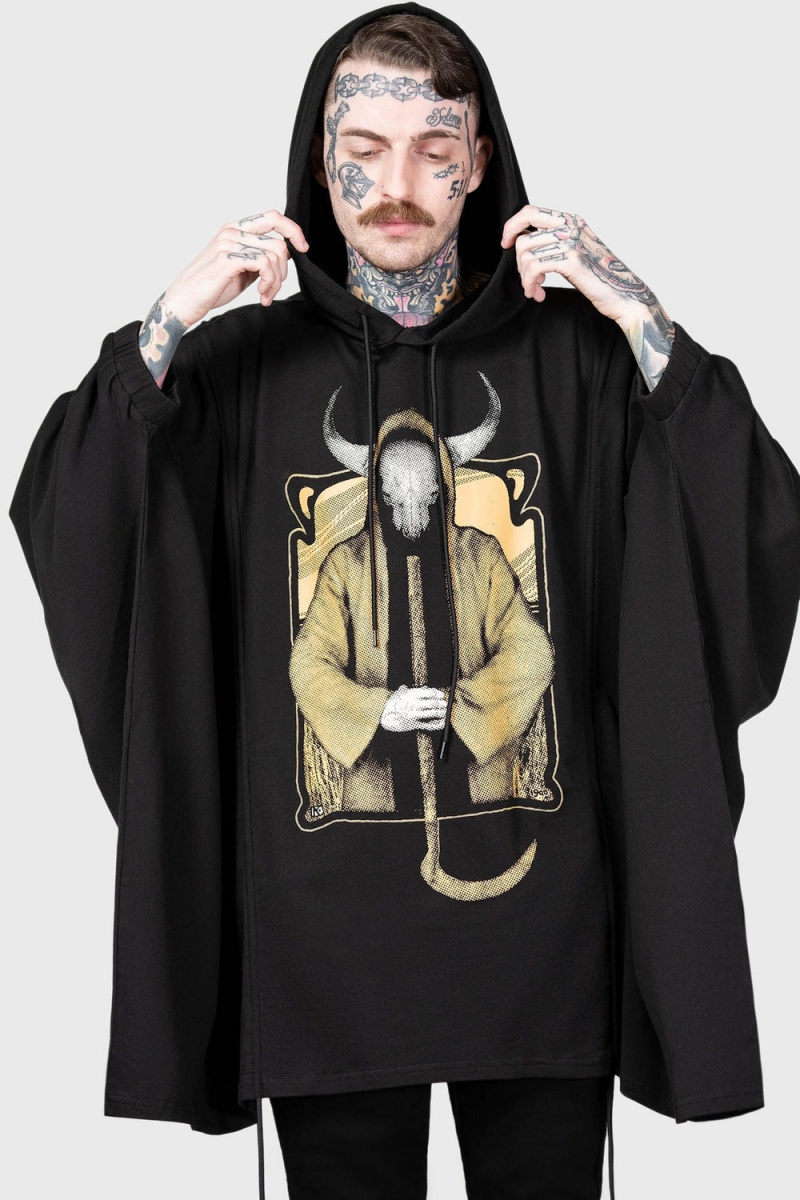 Killstar Bad Omens Hoodie Oberbekleidung Damen Schwarz | IBF765104