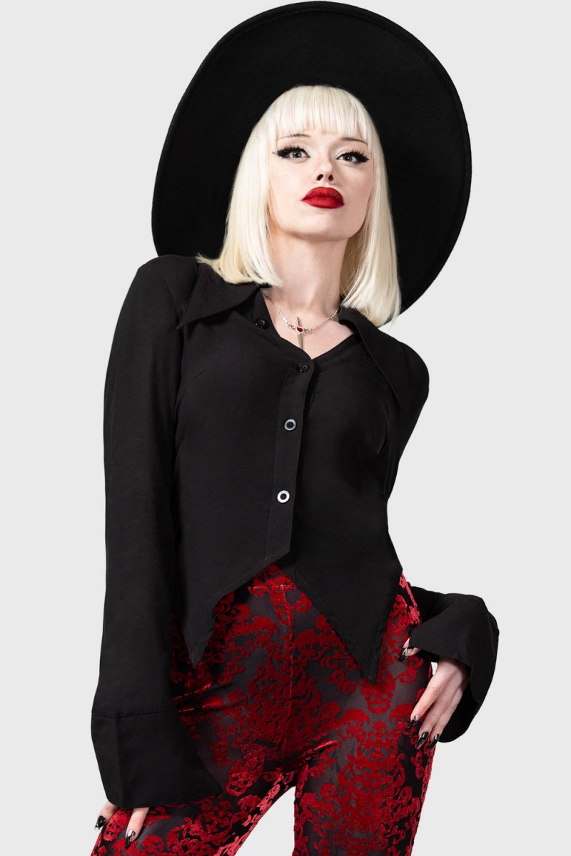 Killstar Beast Of Bodium Shirt Oberteile Damen Schwarz | YRX742361