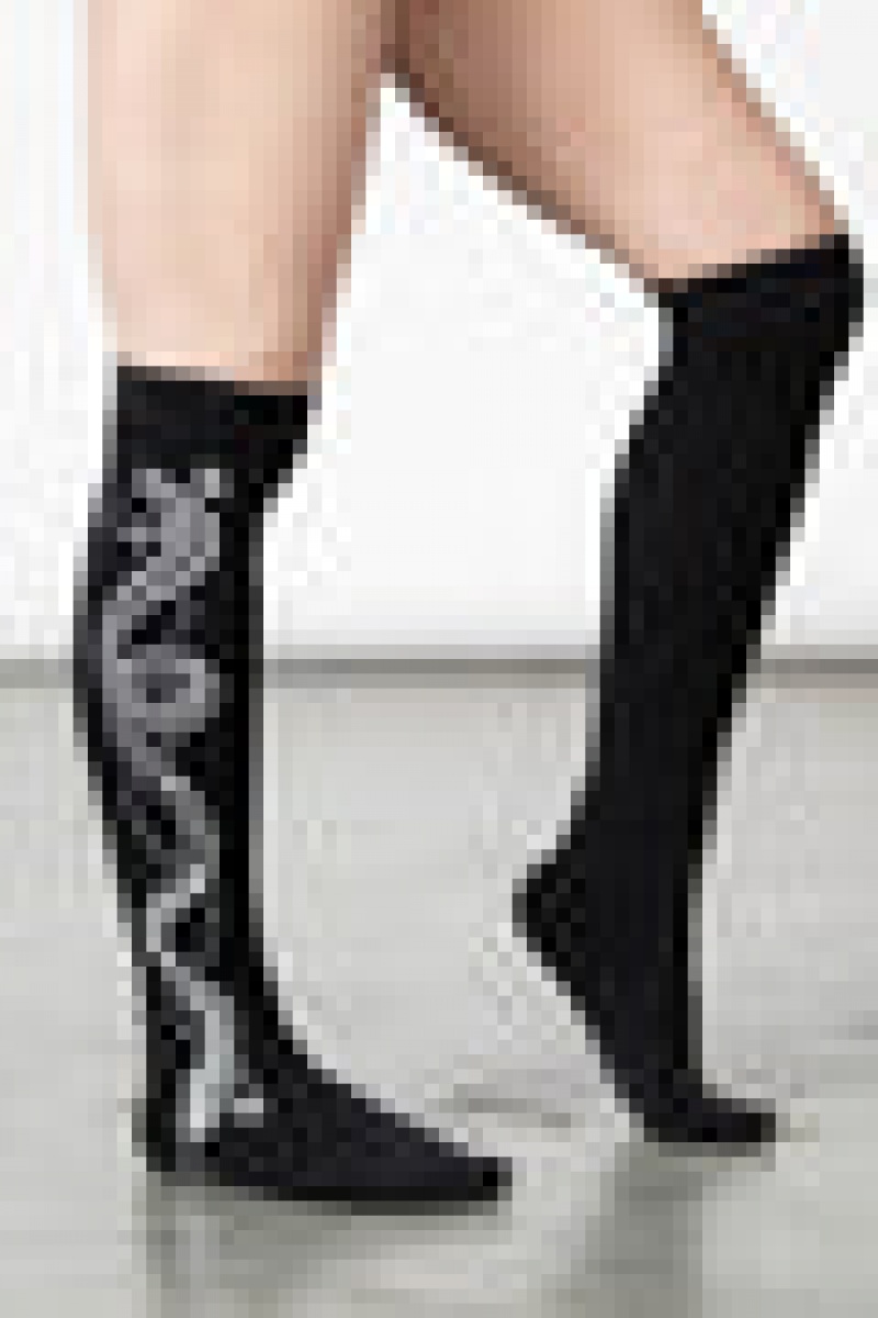 Killstar Cobra Maiden Stockings Wearable Unisex Schwarz | XNQ719653