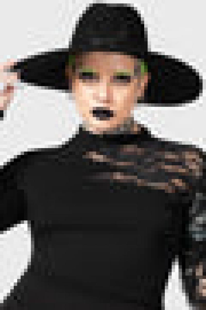 Killstar Crescent Fedora Hat Kopfbedeckung Unisex Schwarz | KRV017536