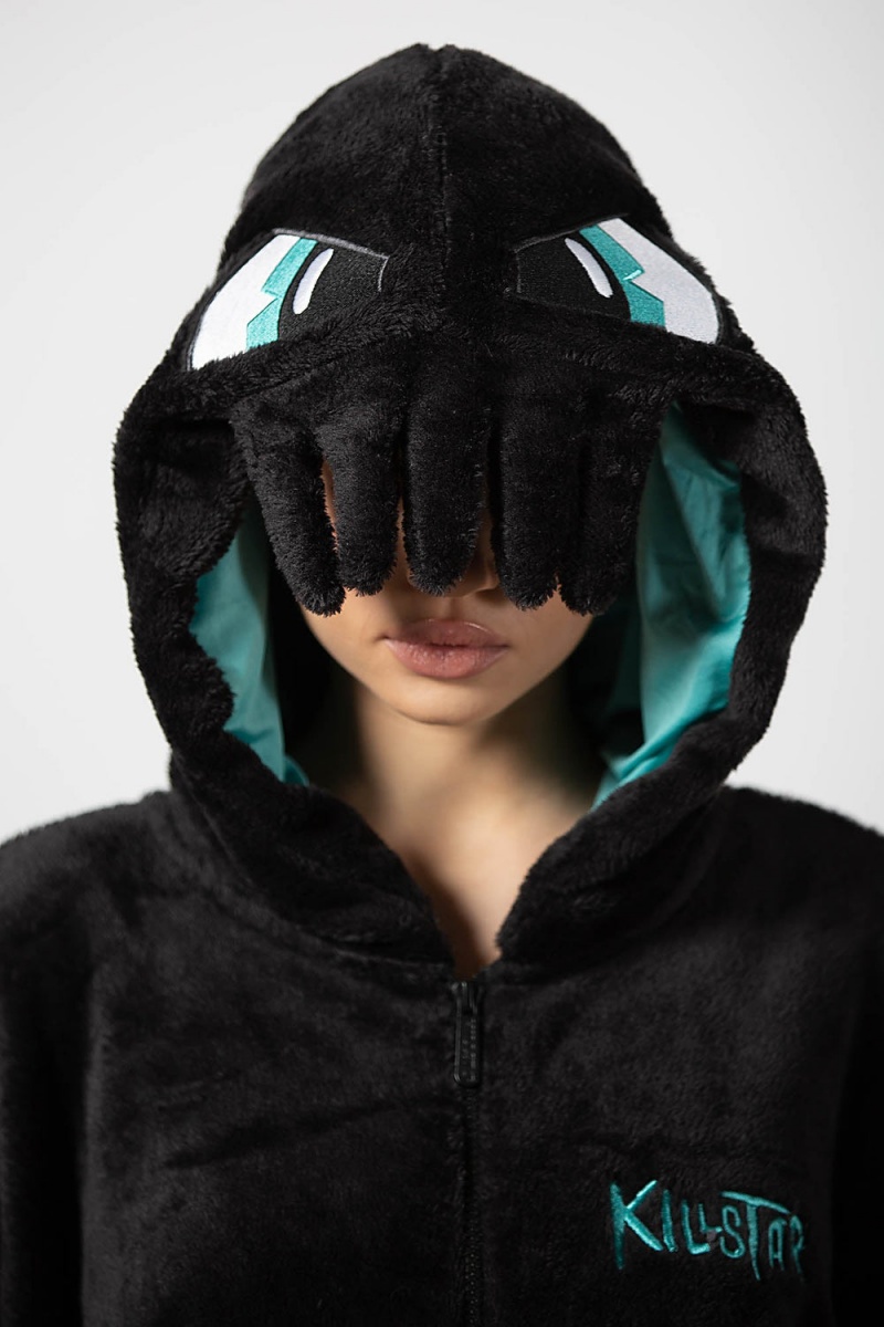 Killstar Cthulhu Onesie Loungewear Damen Schwarz | MND586739