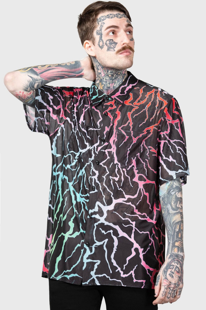 Killstar Dawn Light Shirt Oberteile Damen Schwarz | AMF156039