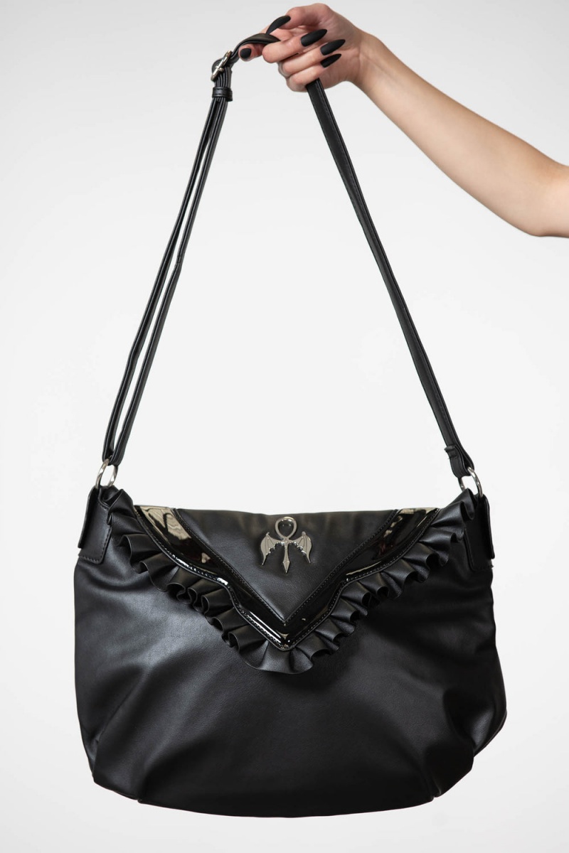Killstar Desira Handbag Taschen Unisex Schwarz | GEV937418