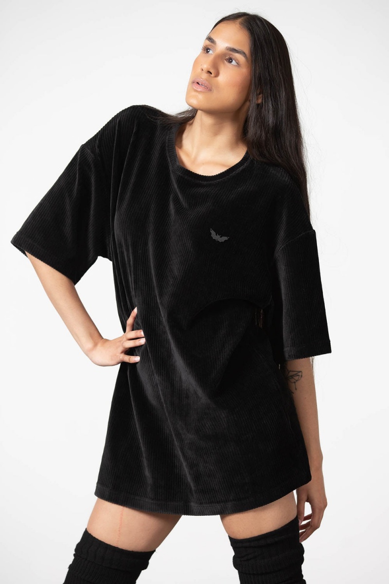 Killstar Devil's Laze T-Shirt Loungewear Damen Schwarz | CIE943682