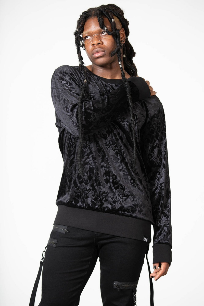 Killstar Ealhswith Sweatshirt Oberteile Damen Schwarz | EJU268951