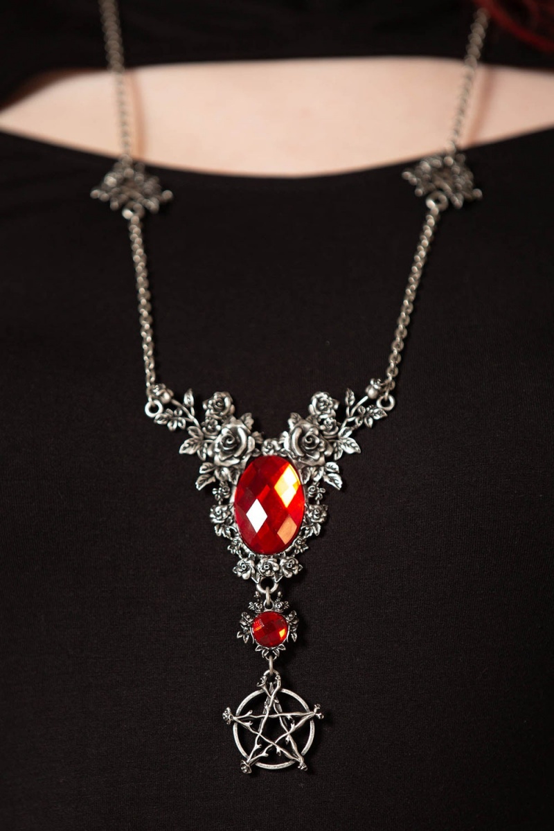 Killstar Eternal Grove Necklace Schmuck Unisex Silber | TMP743159