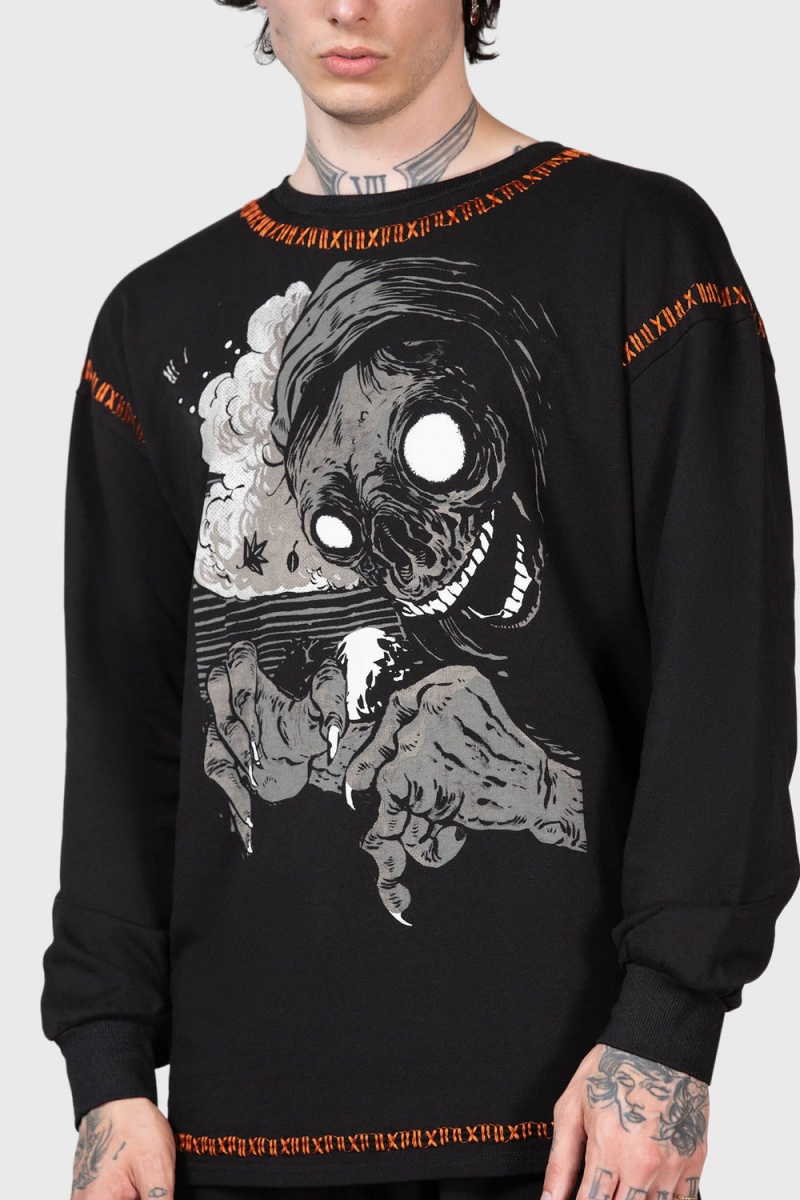 Killstar Fatality Pullover Oberteile Damen Schwarz | EYF620148