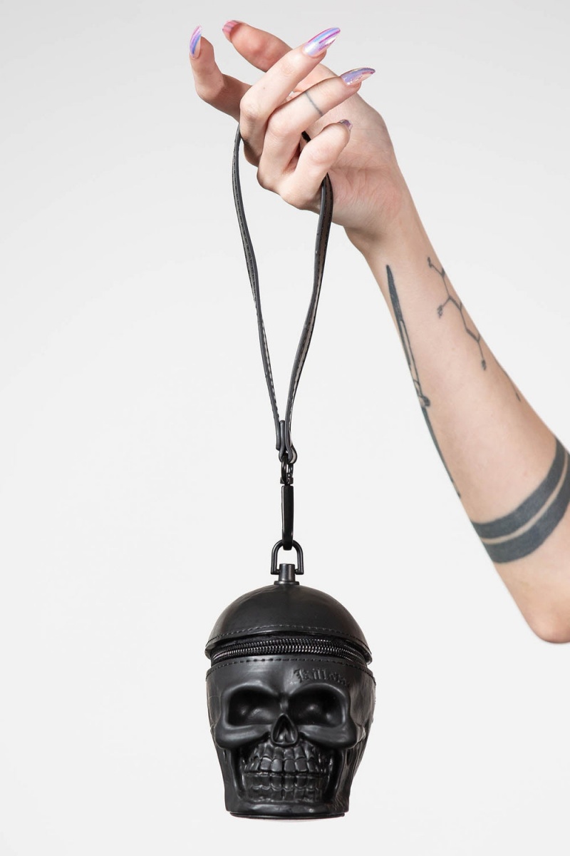 Killstar Grave Digger Coin Purse Taschen Unisex Schwarz | JVY914637