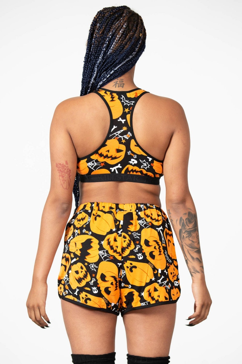 Killstar Haunt It Bralet Unterwäsche Damen Schwarz | JAN026751