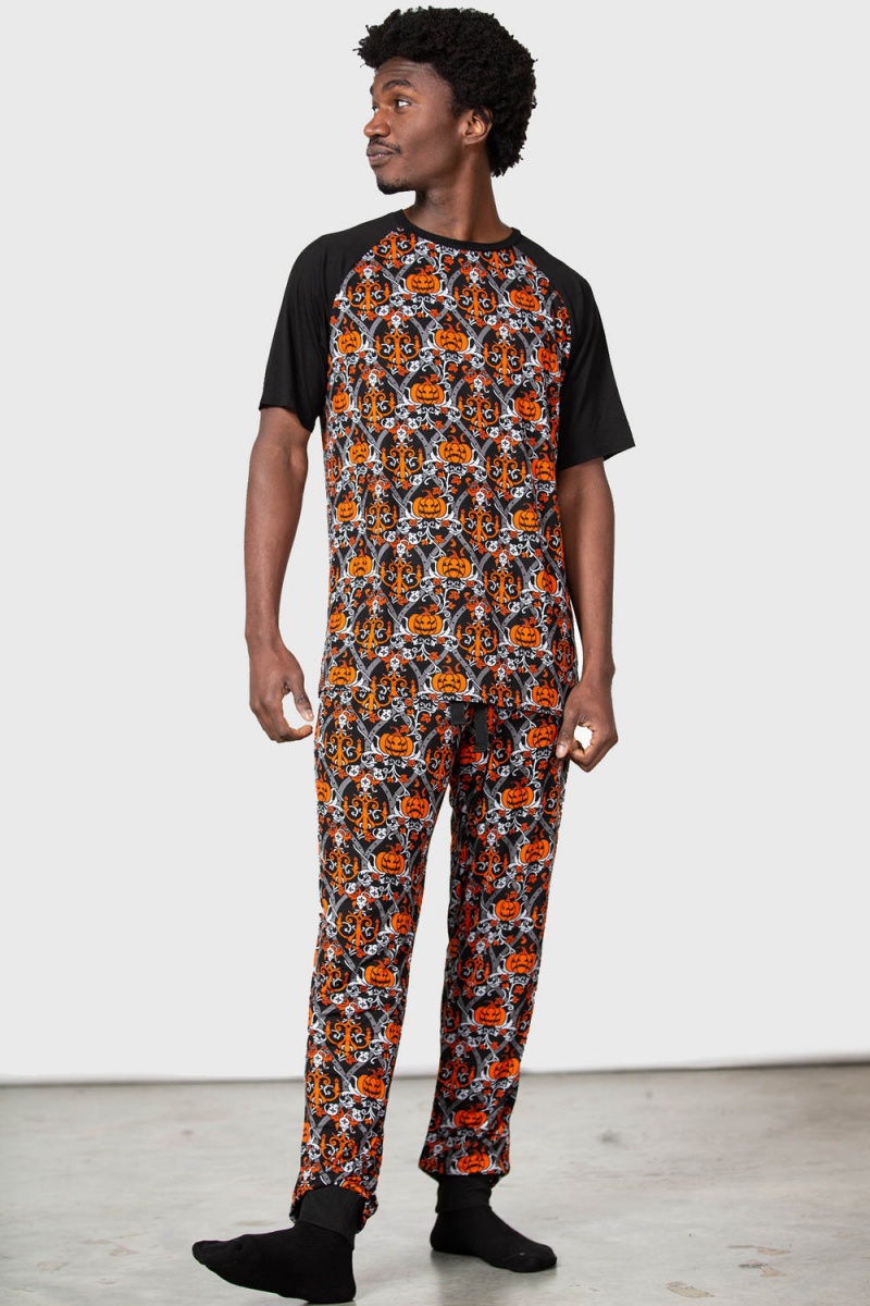Killstar Haunted Joggers Loungewear Herren Schwarz | SDM854207