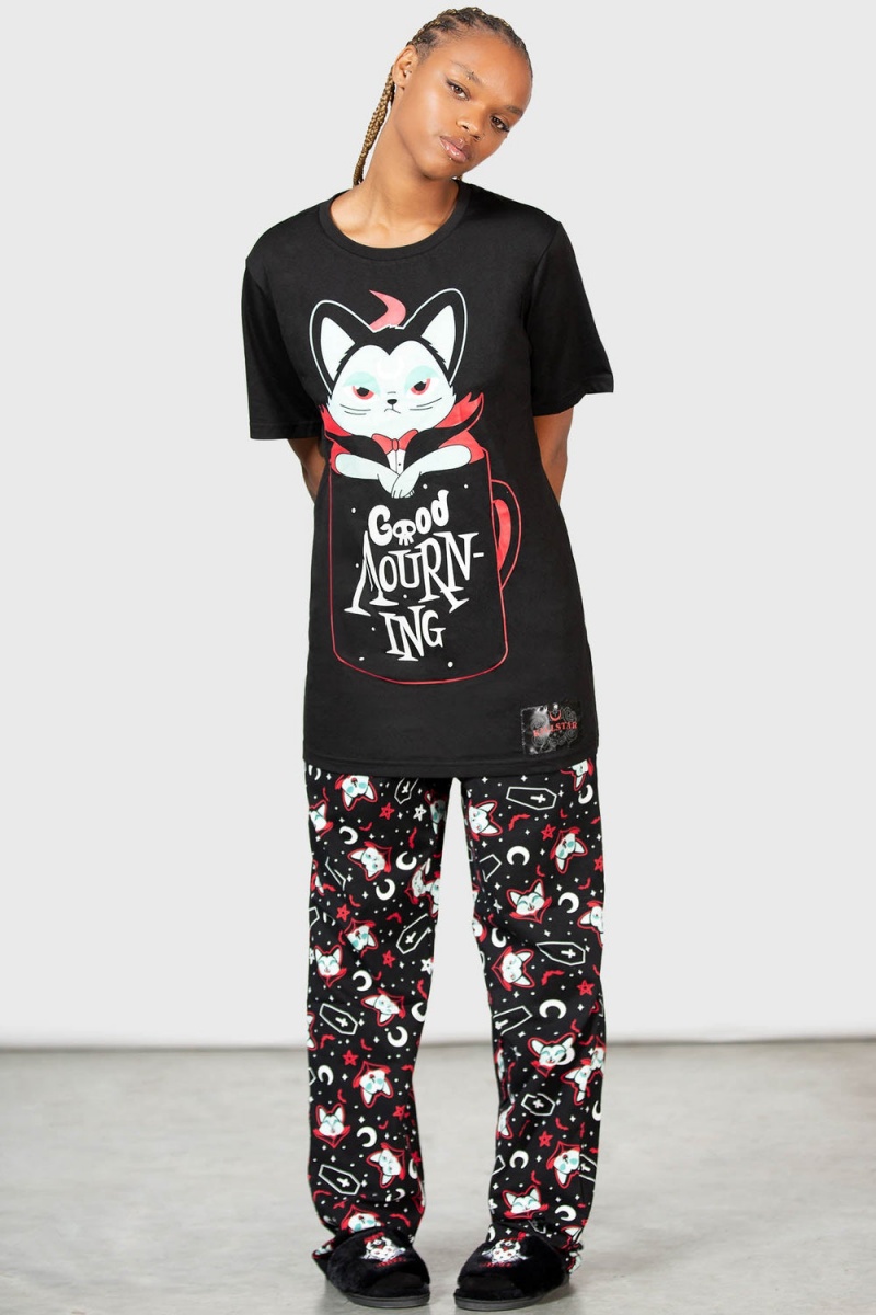 Killstar Lil Vampurr Lounge Pants Loungewear Damen Schwarz | IYP728105