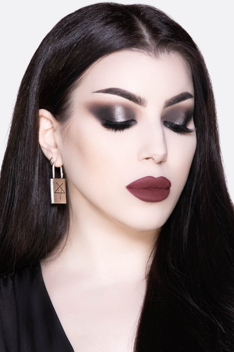 Killstar Locked Away Earrings Schmuck Unisex Silber | HEG426395