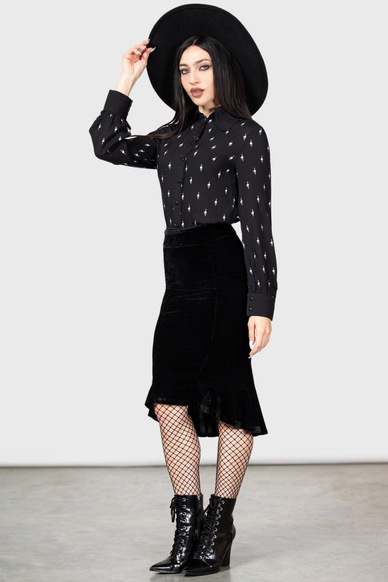 Killstar Love Is Torture Blouse Oberteile Damen Schwarz | BQI982465