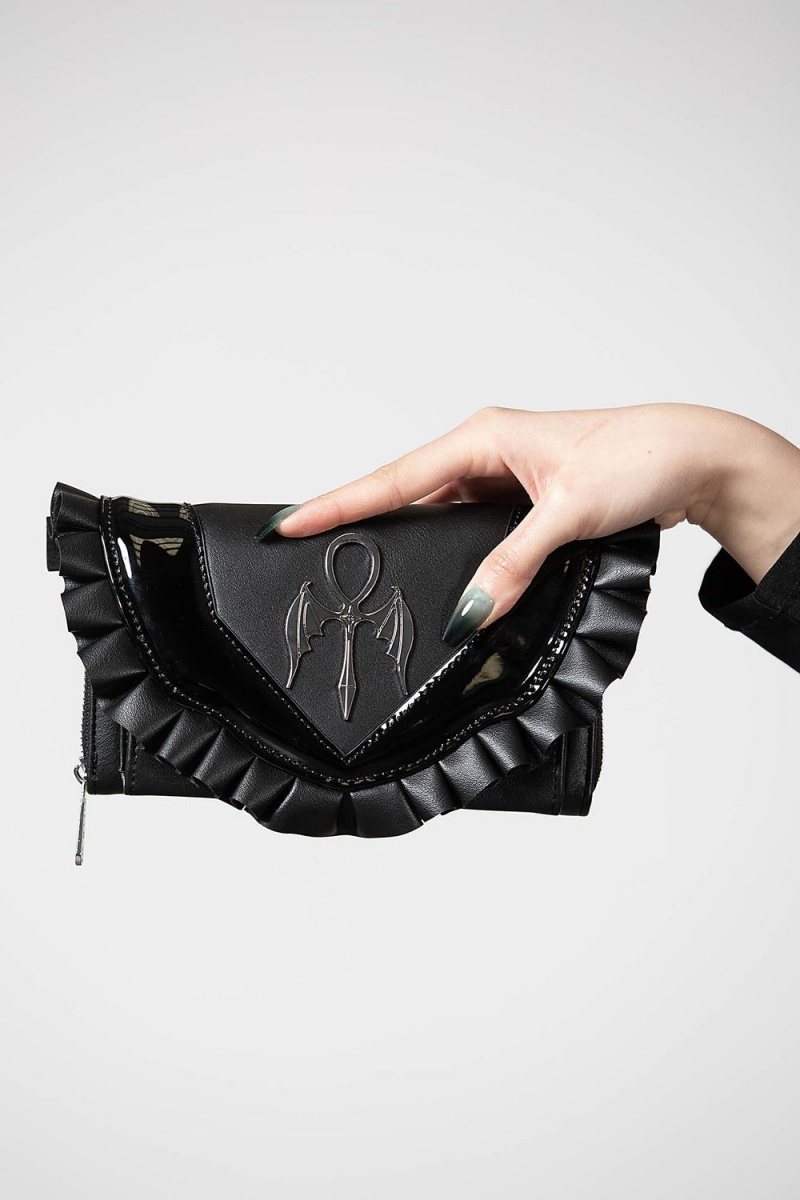 Killstar Love Spectre Wallet Taschen Unisex Schwarz | BCE736804