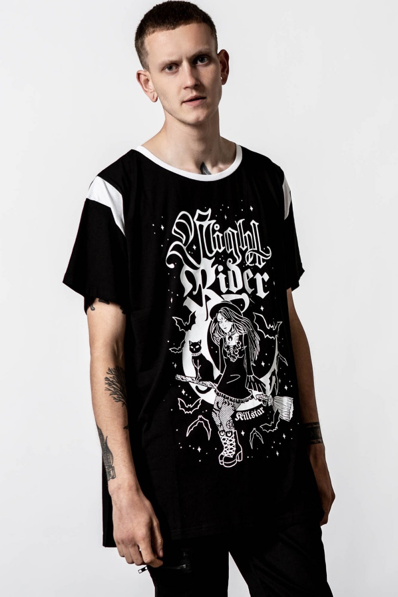 Killstar Nightrider Top Oberteile Damen Schwarz | HNG283564