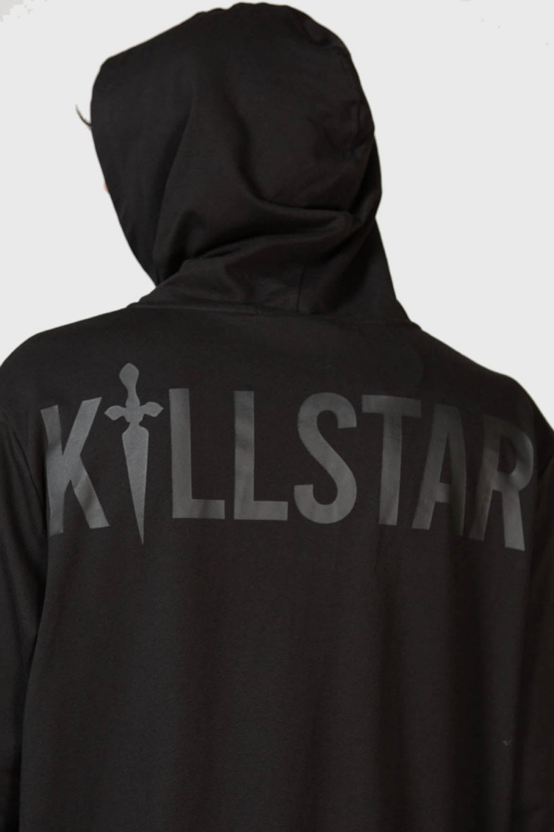 Killstar Nighttime Demise Hoodie Oberbekleidung Herren Schwarz | YWD291740