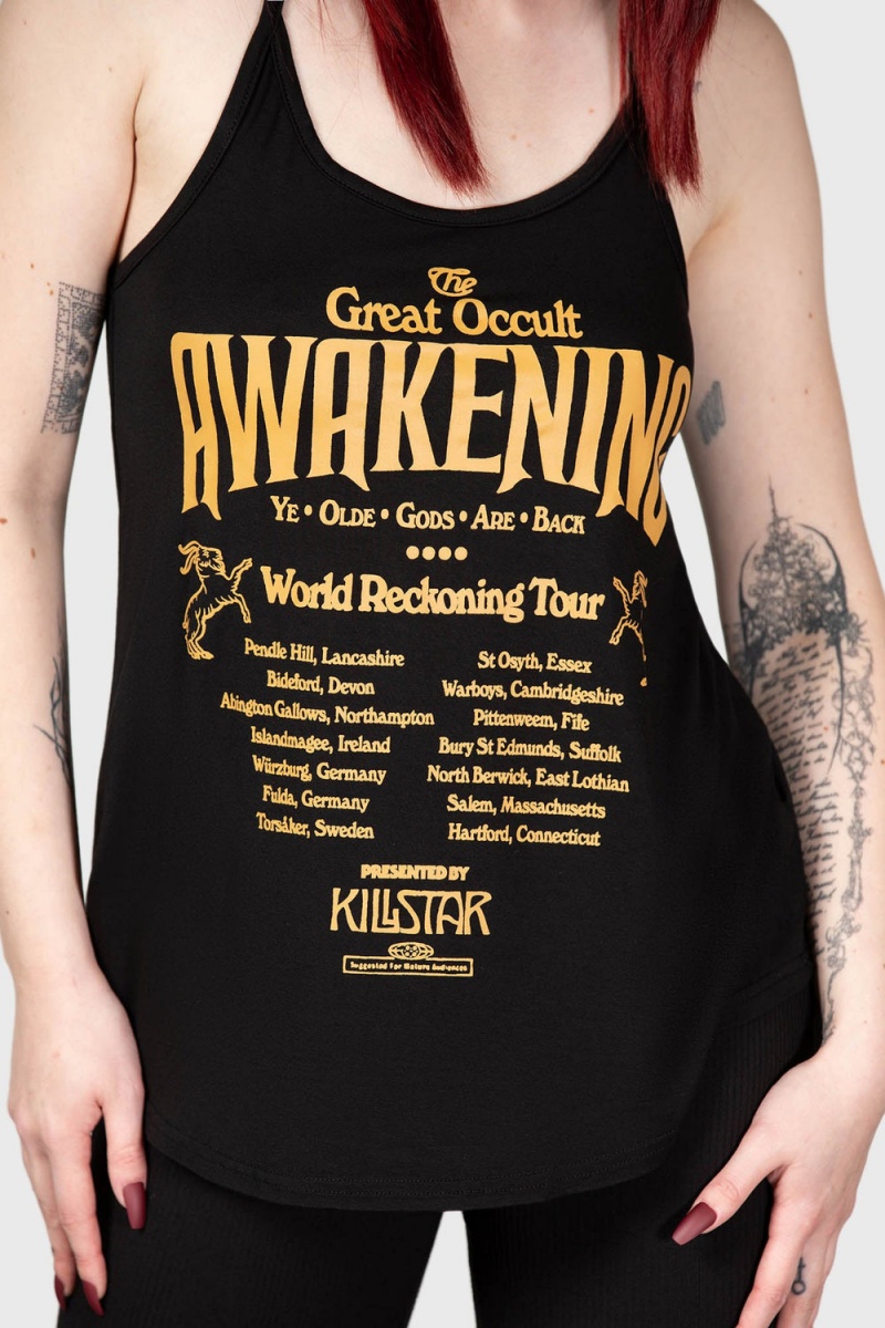 Killstar Occult Awakening Vest Oberteile Damen Schwarz | UJG508642