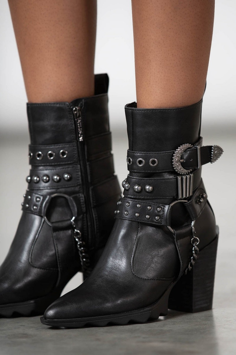 Killstar Onyx Boots Stiefel Unisex Schwarz | OHJ792460