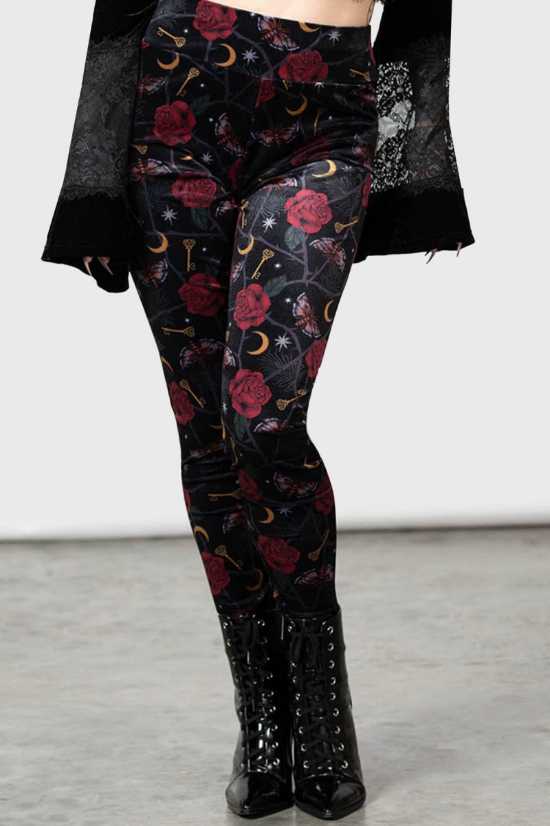 Killstar Ora Leggings Unterteile Damen Schwarz | ZSI279584