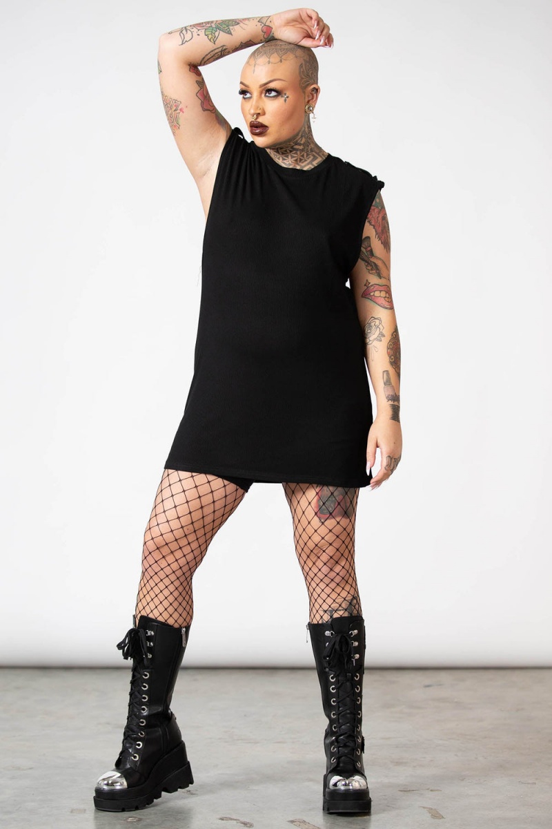 Killstar Raptor Vest Oberteile Damen Schwarz | ARH024831