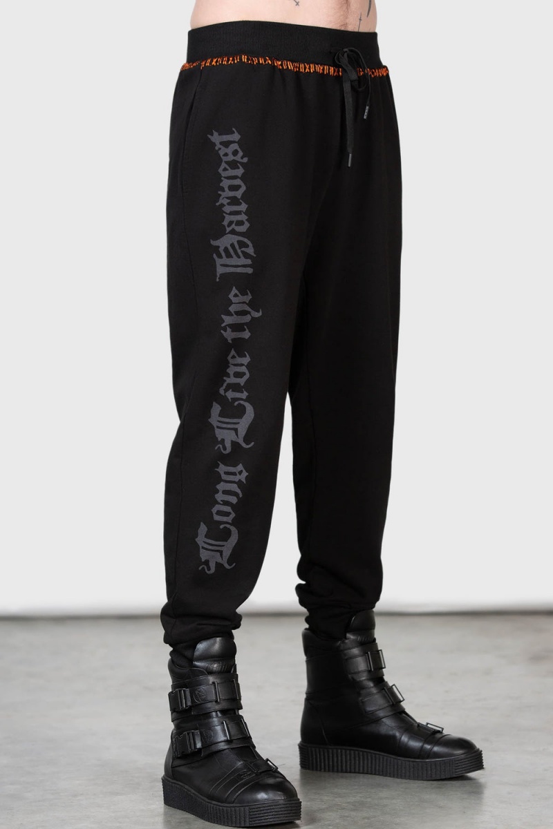 Killstar Reaping Time Joggers Unterteile Damen Schwarz | ENR738951
