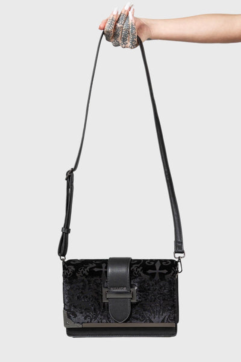 Killstar Salacia Handbag Taschen Unisex Schwarz | QXH396512