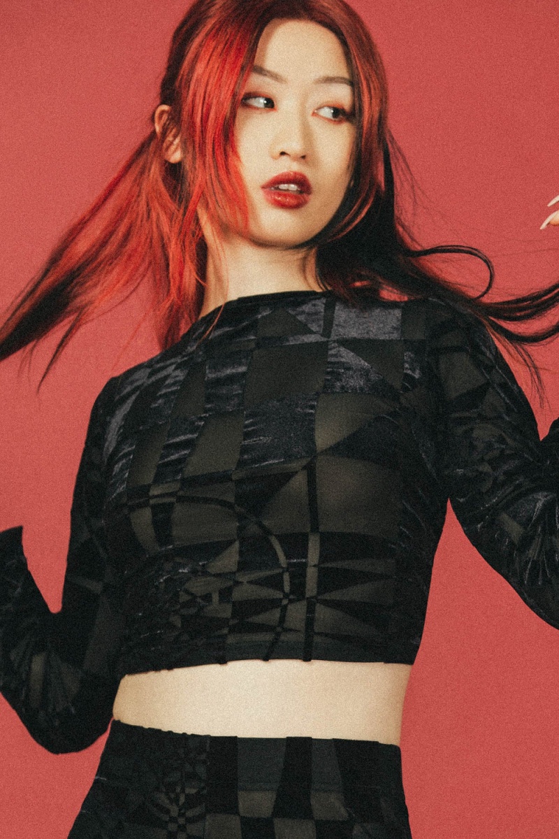 Killstar Suspiria Mood Crop Top [BLACK/GREY] Oberteile Damen Grau | ZHW497201