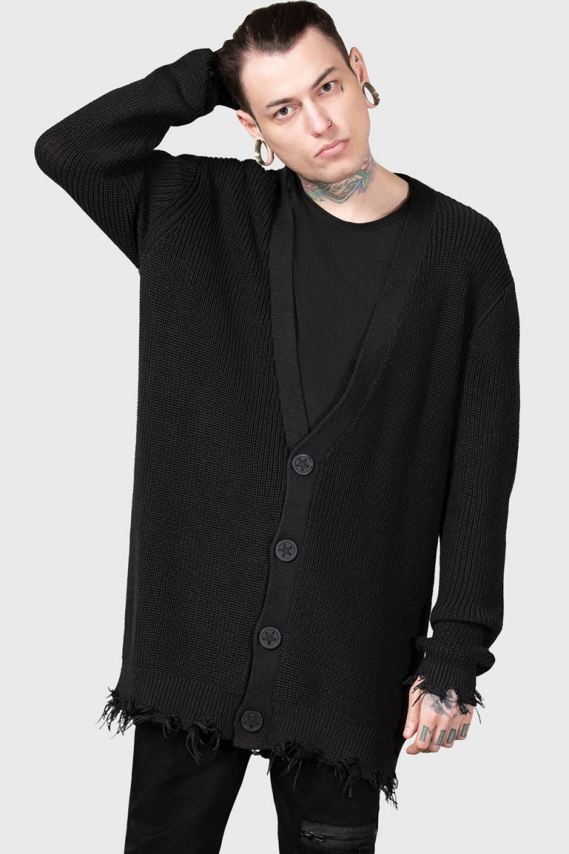 Killstar The Antisocials Cardigan Oberbekleidung Damen Schwarz | XEG487316