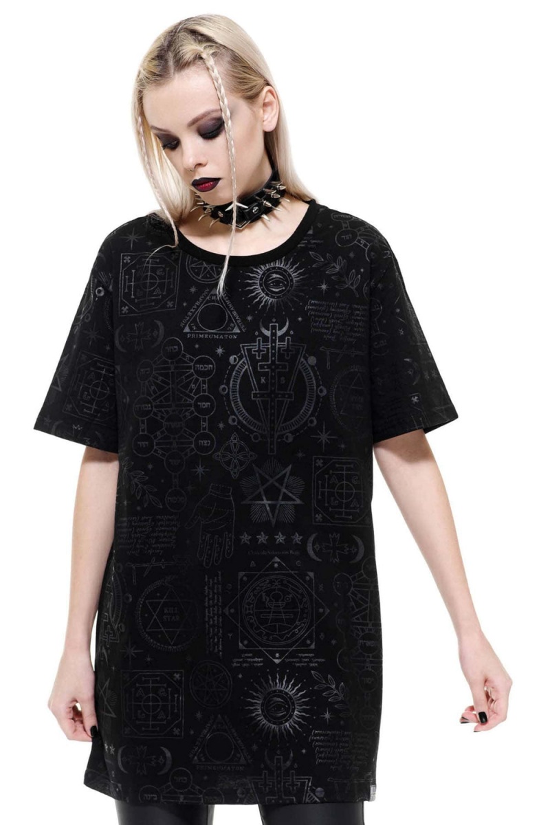 Killstar Unholy Sabbath T-Shirt Oberteile Damen Schwarz | ERX413076