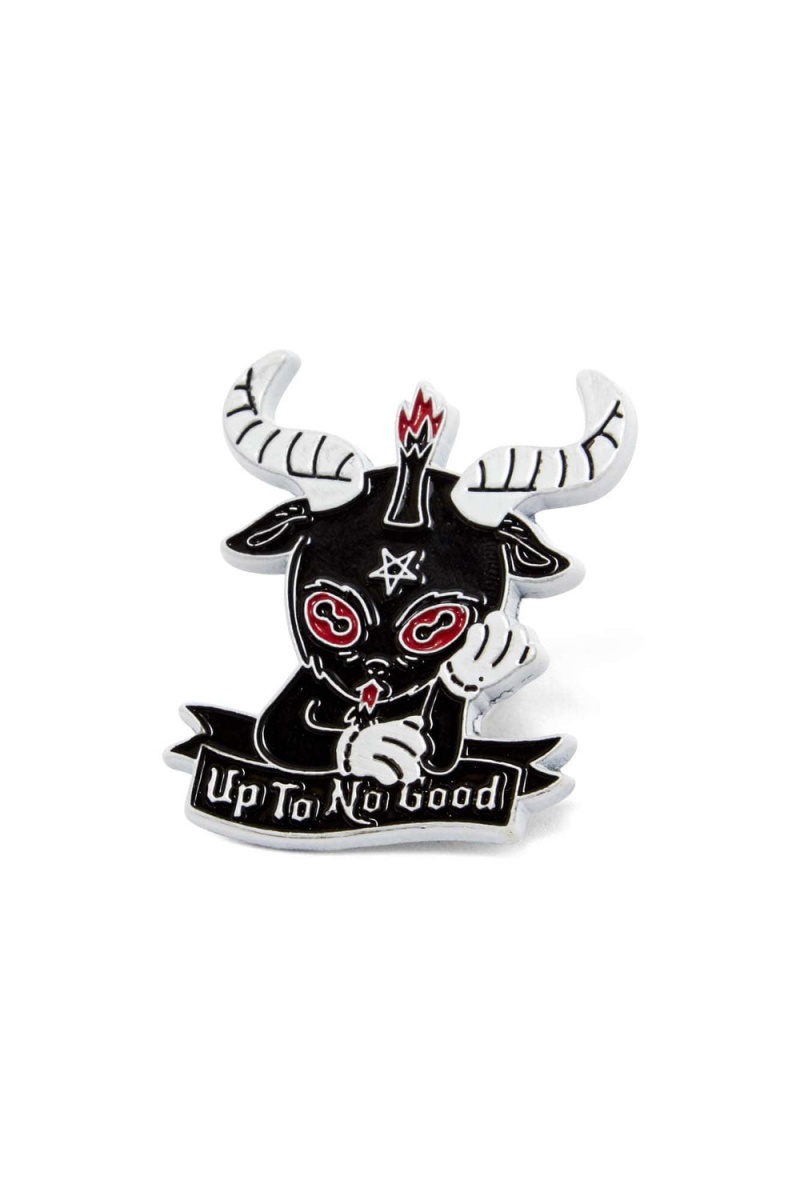 Killstar Up To No Good Enamel Pin Wearable Unisex Schwarz | UBL860273