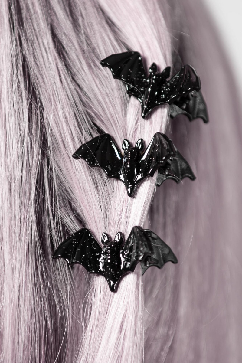 Killstar Wing It Hair Claws Schmuck Unisex Schwarz | BMN896537